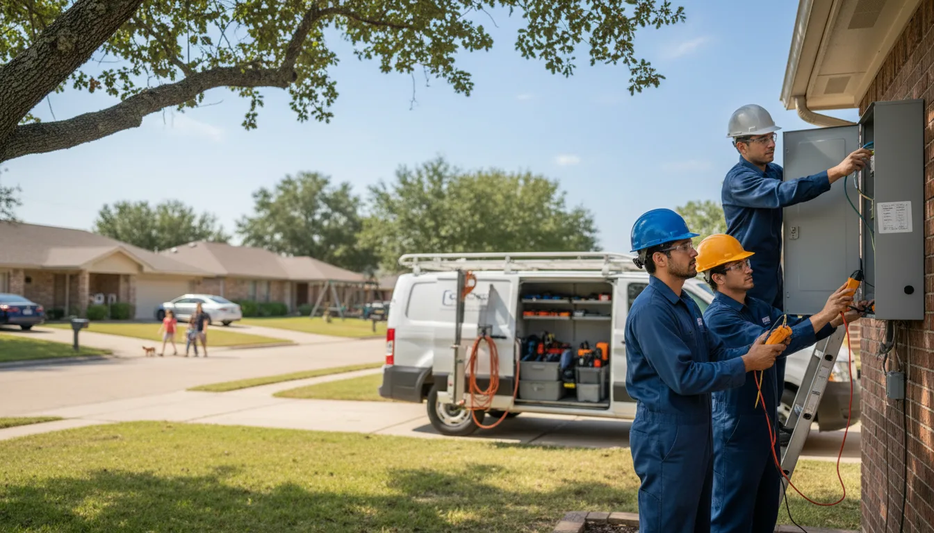 Certified electrician providing emergency electrical services in Avalon, TX